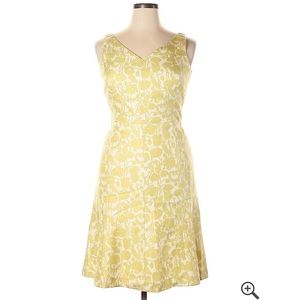 Ann Taylor V-neck patterned dress